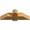 Ekena Millwork Eugene Rough Sawn Timber Gable Bracket, Western Red Cedar, 36"W x 12"H x 6"D x 6"F, 8/12 Pitch GBW036X12X0606EUG00RWR - alternate 4